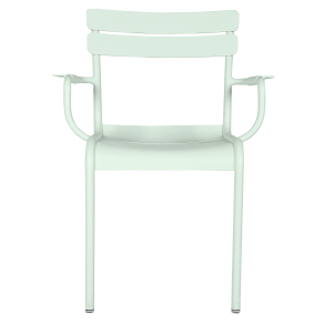 Fauteuil empilable Luxembourg Fermob menthe glaciale face