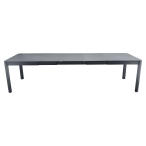 Ribambelle table 3 allonges fermob gris carbone