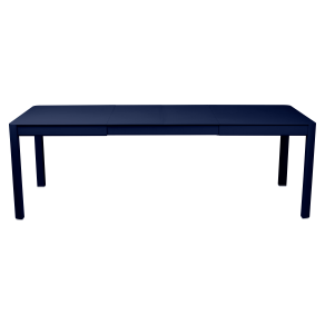 Table d'extérieur 3 allonges Fermob bleu abysse