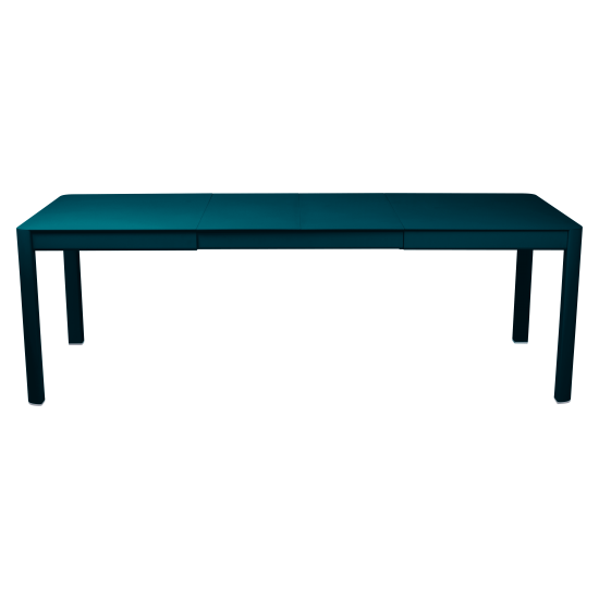 Table d'extérieur 3 allonges Fermob bleu acapulco Table d'extérieur 3 allonges Fermob bleu acapulco