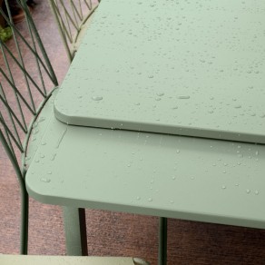 Table à allonges Biarritz Fermob vert cactus ambiance 11
