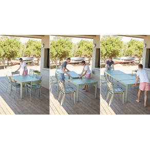 RIBAMBELLE table 3 allonges 149/299 X 100 CM Fermob